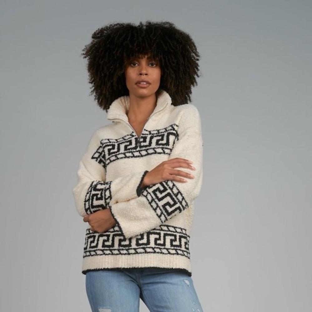 Elan Cozy White Fleece Jacket